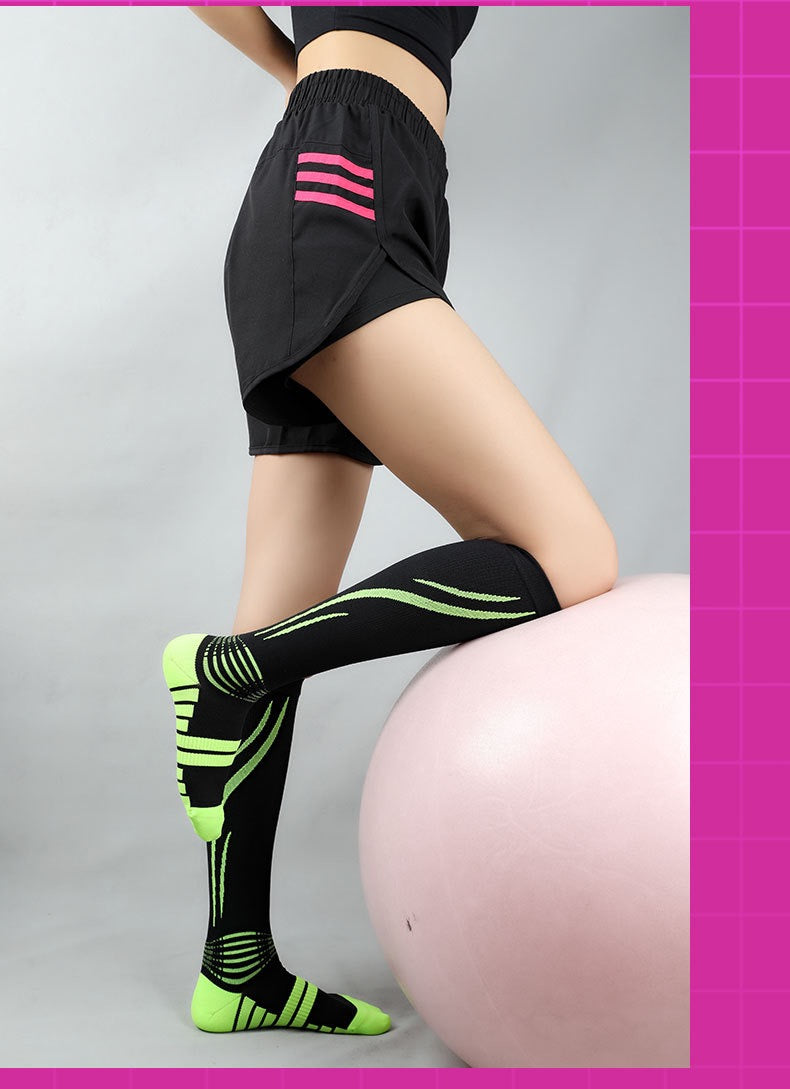 Professional Calf Compression Socks – Graduated Level 2 Support for Running, Jump Rope, and Sports Training