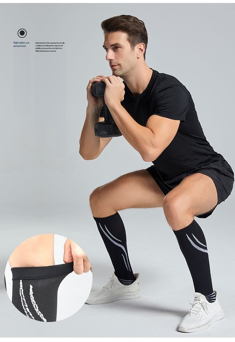 Professional Calf Compression Socks – Graduated Level 2 Support for Running, Jump Rope, and Sports Training