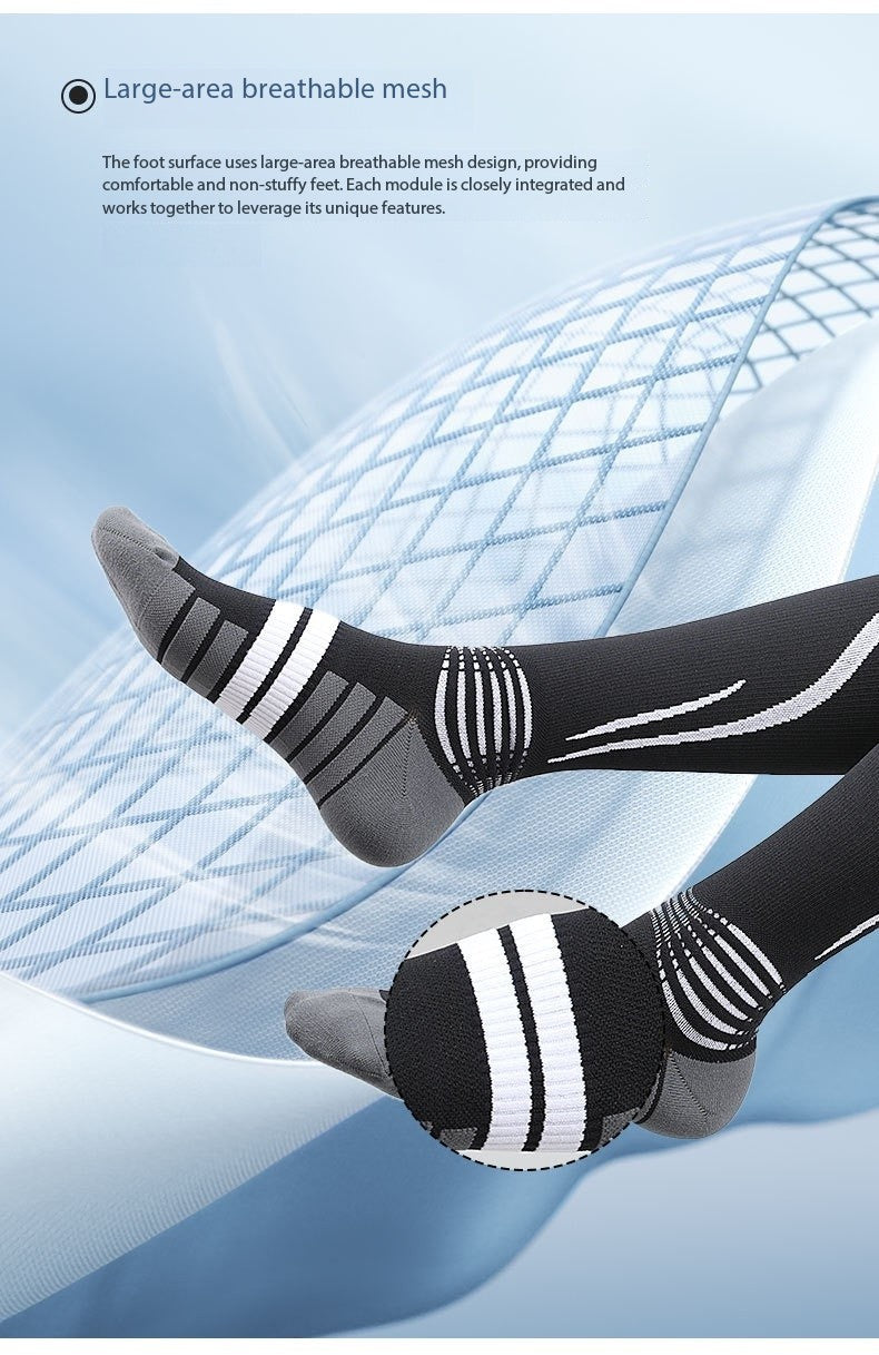 Professional Calf Compression Socks – Graduated Level 2 Support for Running, Jump Rope, and Sports Training