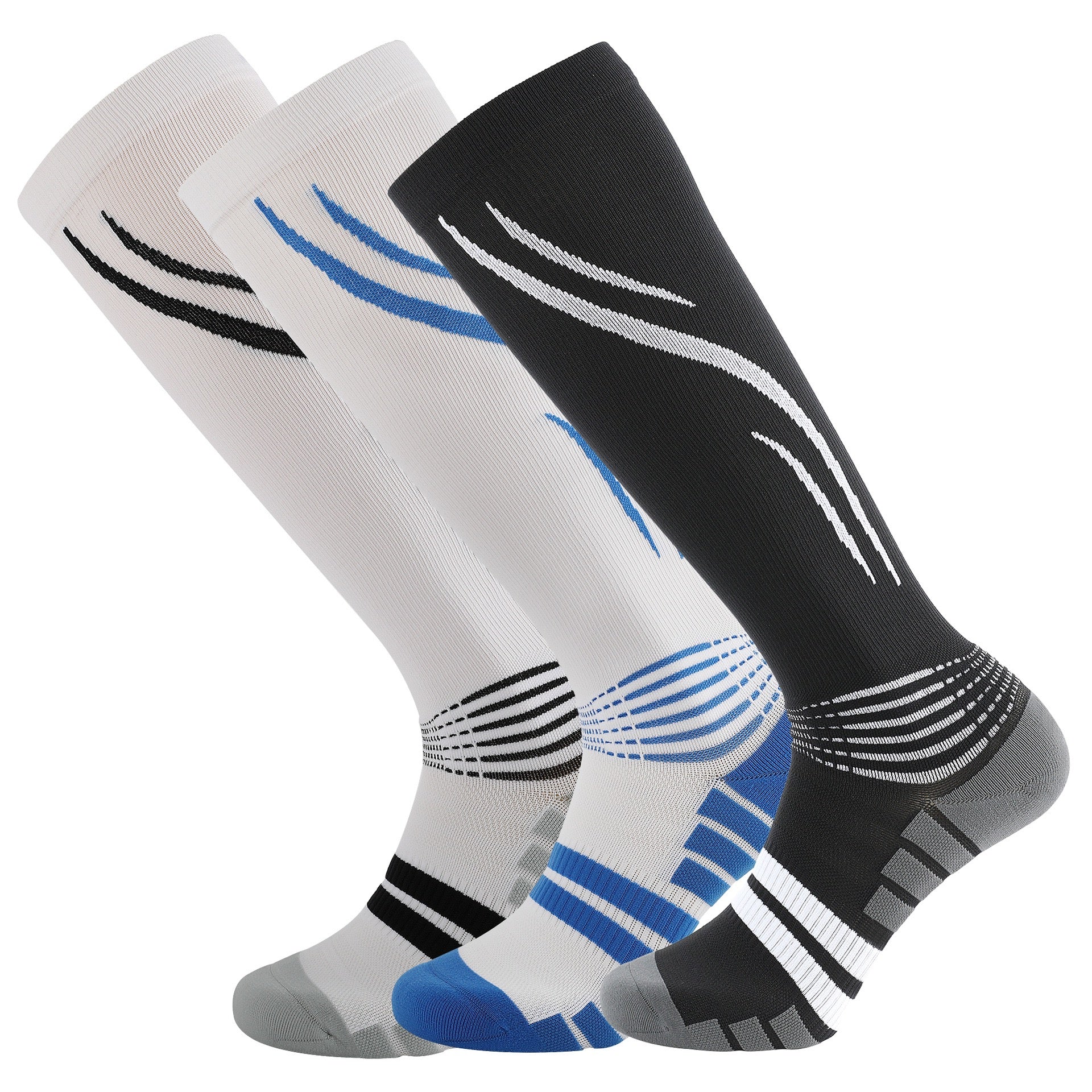 Professional Calf Compression Socks – Graduated Level 2 Support for Running, Jump Rope, and Sports Training