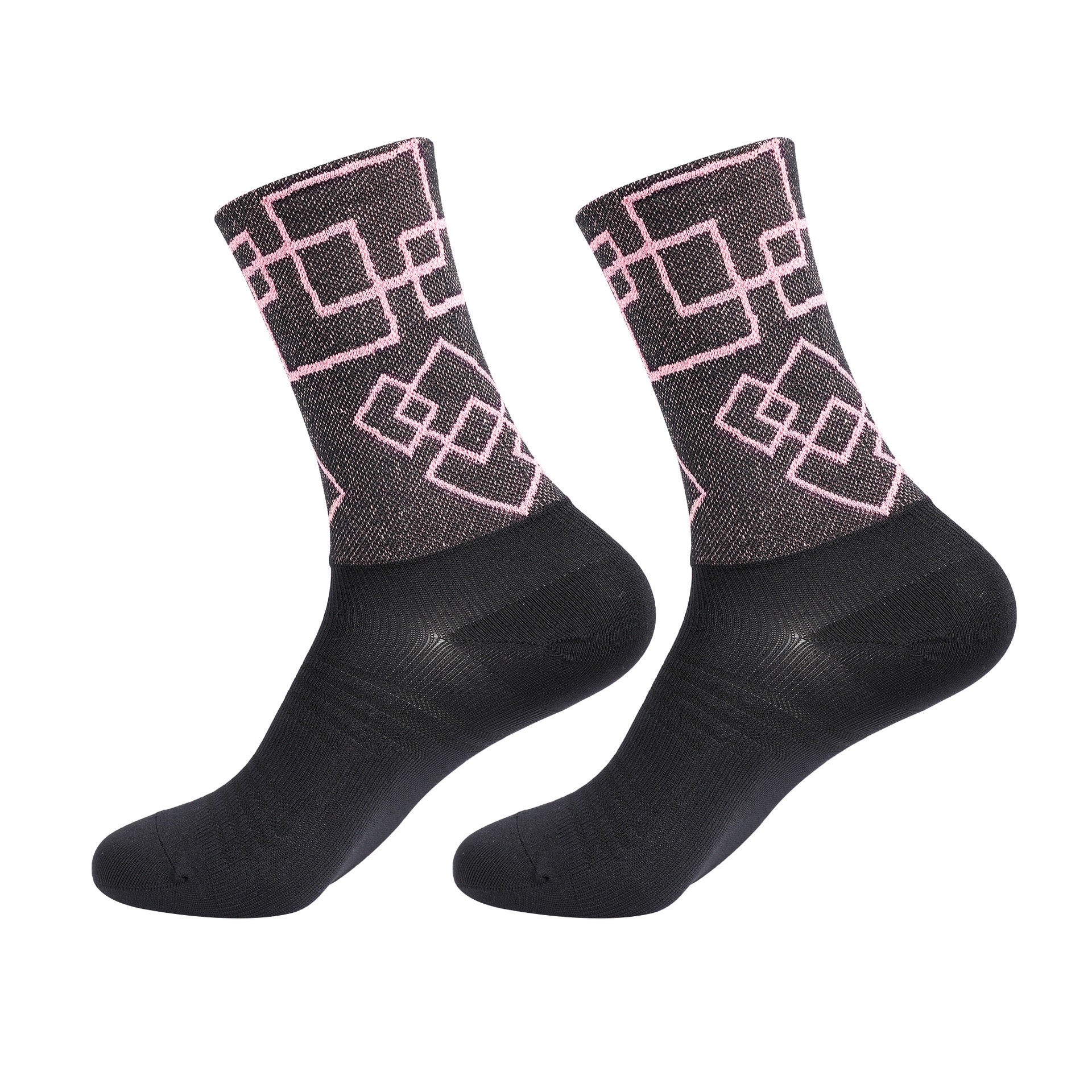 Professional Cycling Socks – Mid-Calf Reflective Sports Socks for Men & Women, Breathable & Quick-Dry