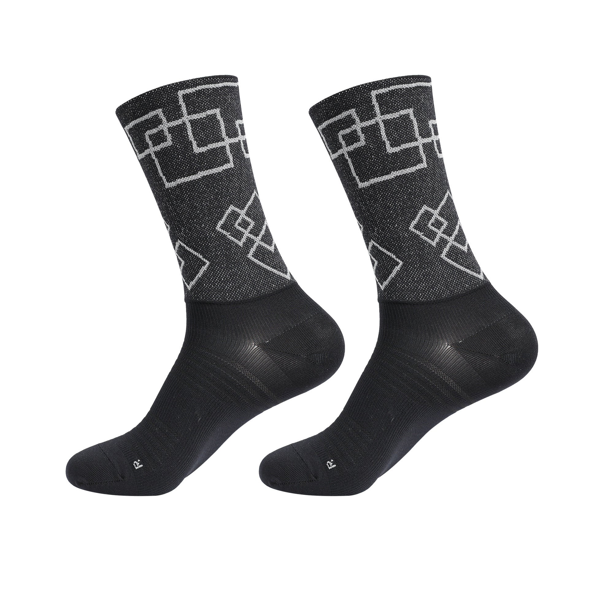 Professional Cycling Socks – Mid-Calf Reflective Sports Socks for Men & Women, Breathable & Quick-Dry