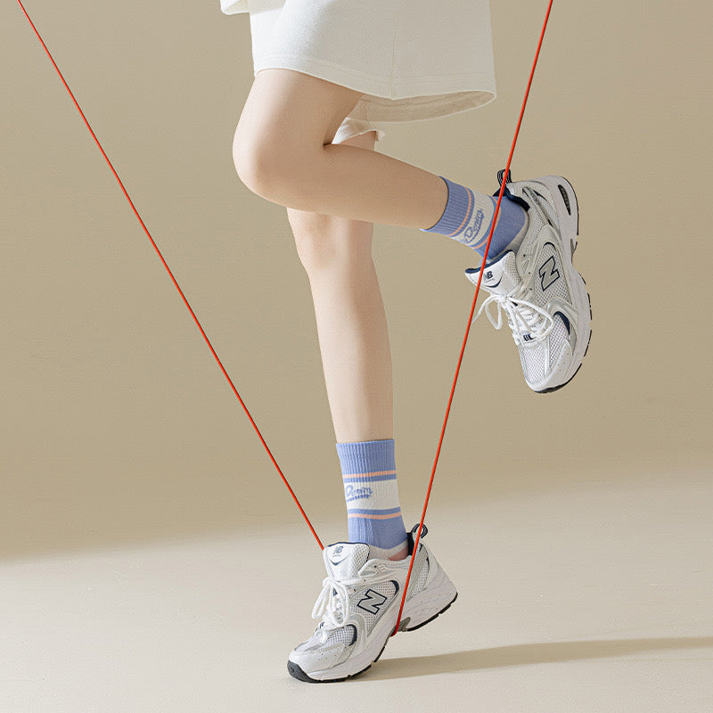 Women’s Yoga Toe Socks – Spring & Summer Mid-Calf Five-Toe Non-Slip Socks for Fitness, Jump Rope & Training