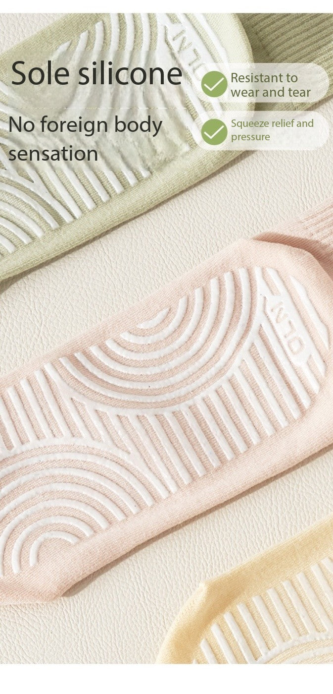 Women’s Yoga Long Socks – Seamless Non-Slip Mid-Calf Grip Socks for Pilates & Fitness, Fresh Colors for Spring & Summer