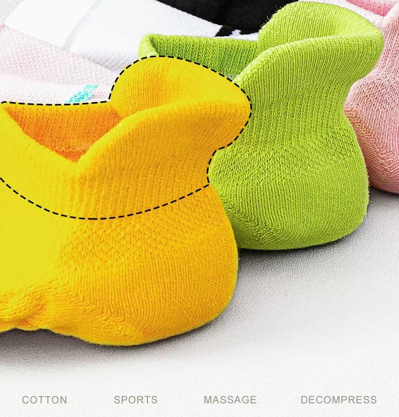 Women’s Low-Cut Sports Socks – Summer Breathable Towel Sole Non-Slip Running & Training Ankle Socks