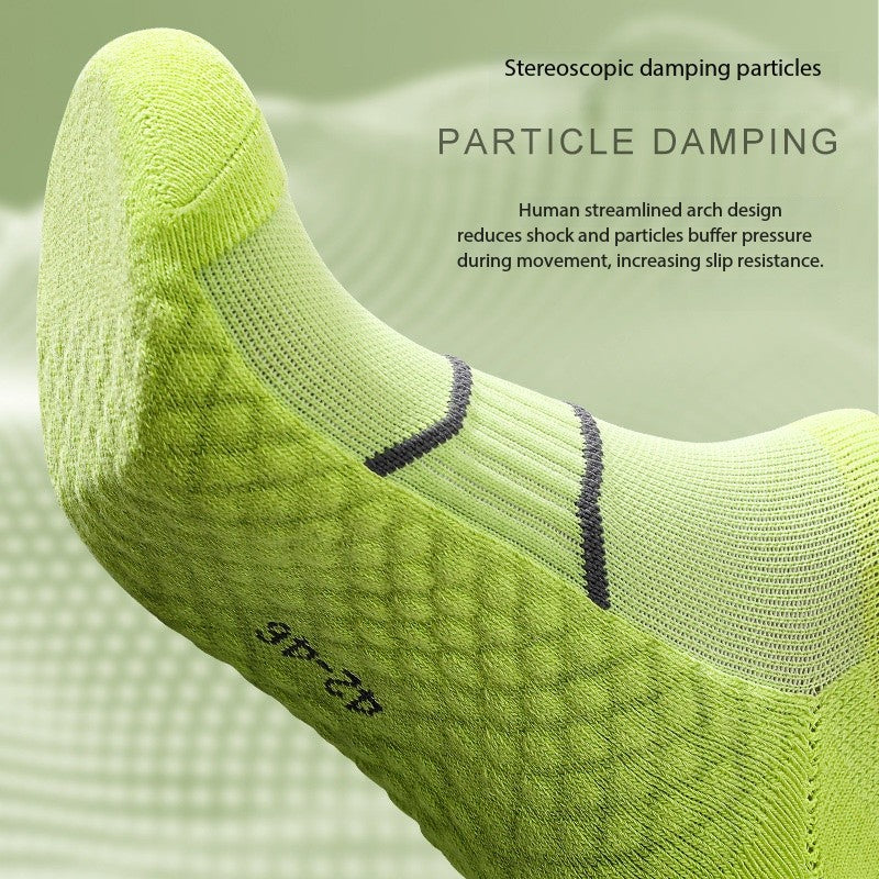 Women’s Low-Cut Sports Socks – Summer Breathable Towel Sole Non-Slip Running & Training Ankle Socks