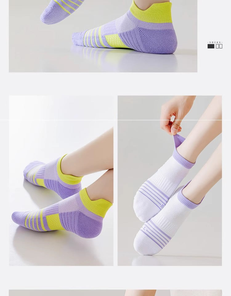 Women’s Summer Tennis Socks – Lightweight Breathable Non-Slip Short Sports Socks for Training & Matches