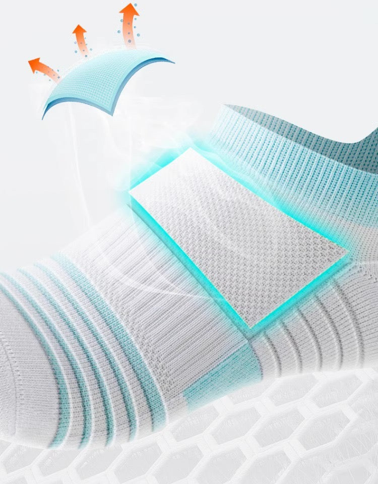 Women’s Summer Tennis Socks – Lightweight Breathable Non-Slip Short Sports Socks for Training & Matches