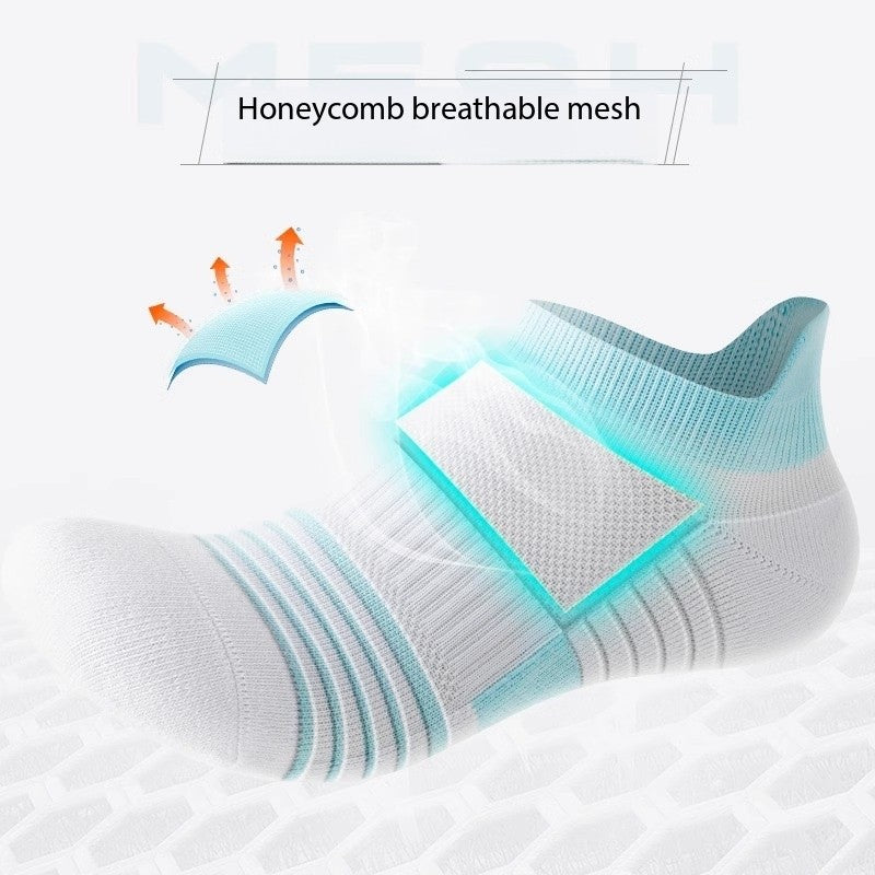 Women’s Summer Tennis Socks – Lightweight Breathable Non-Slip Short Sports Socks for Training & Matches
