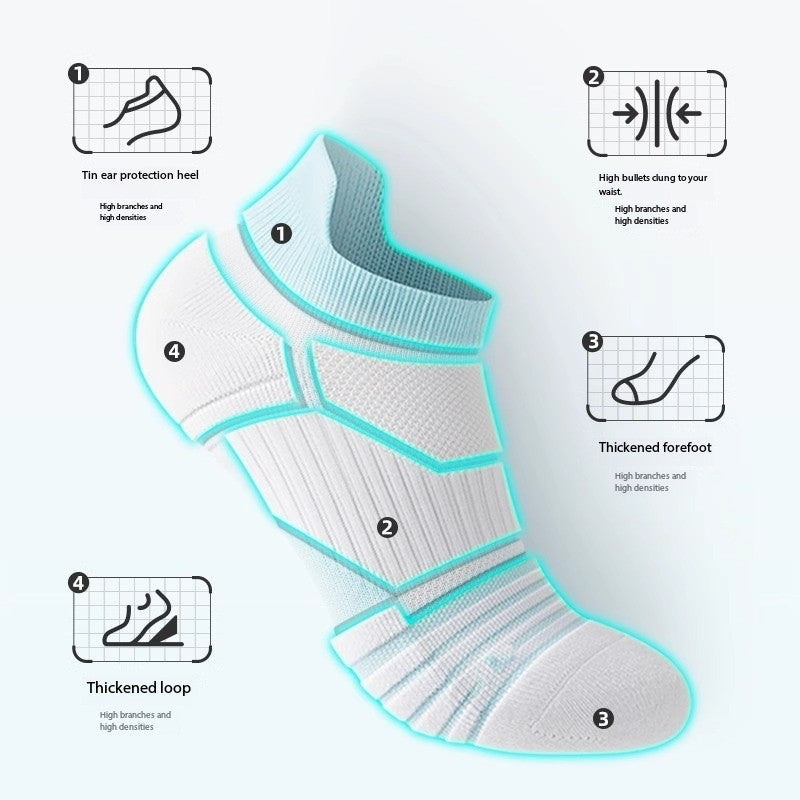 Women’s Summer Tennis Socks – Lightweight Breathable Non-Slip Short Sports Socks for Training & Matches