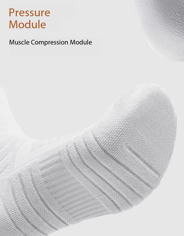 Men’s Basketball Socks – Cushioned Towel Sole, Breathable & Anti-Odor Sports Socks for Teen Athletes