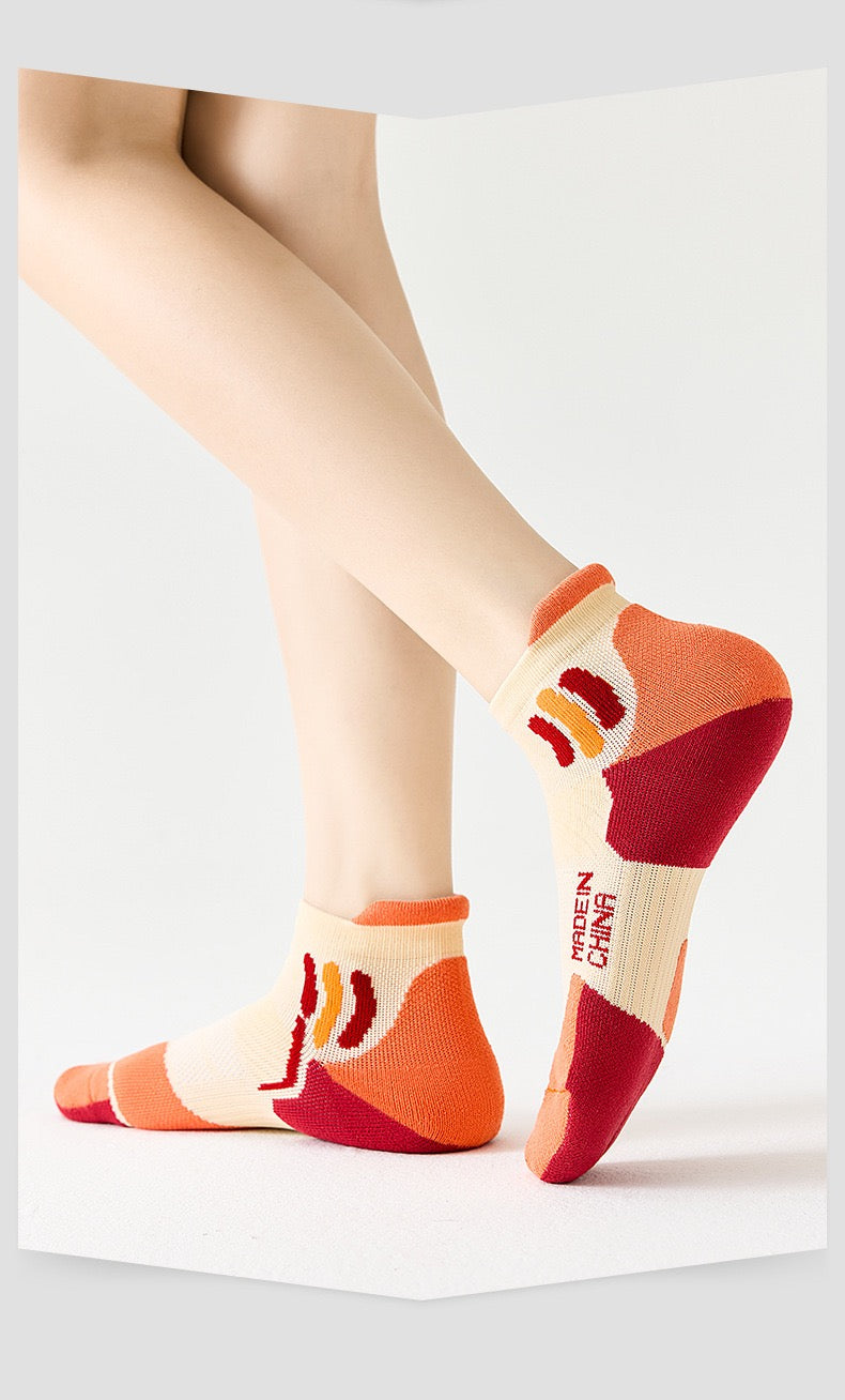 Women’s Running Socks – Summer Short Sports Socks with Terry Cushion, Sweat-Wicking & Odor Control for Running & Badminton