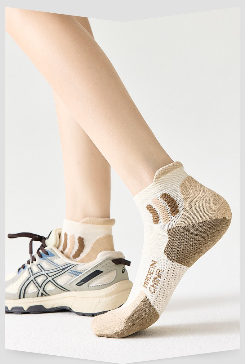 Women’s Running Socks – Summer Short Sports Socks with Terry Cushion, Sweat-Wicking & Odor Control for Running & Badminton