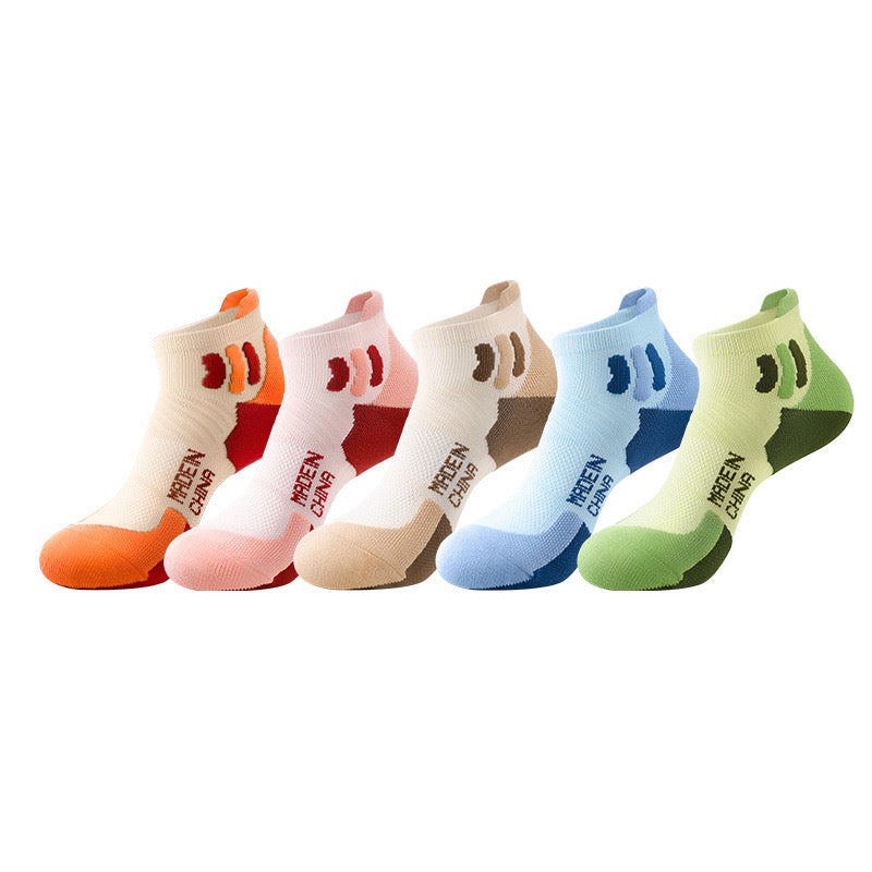 Women’s Running Socks – Summer Short Sports Socks with Terry Cushion, Sweat-Wicking & Odor Control for Running & Badminton