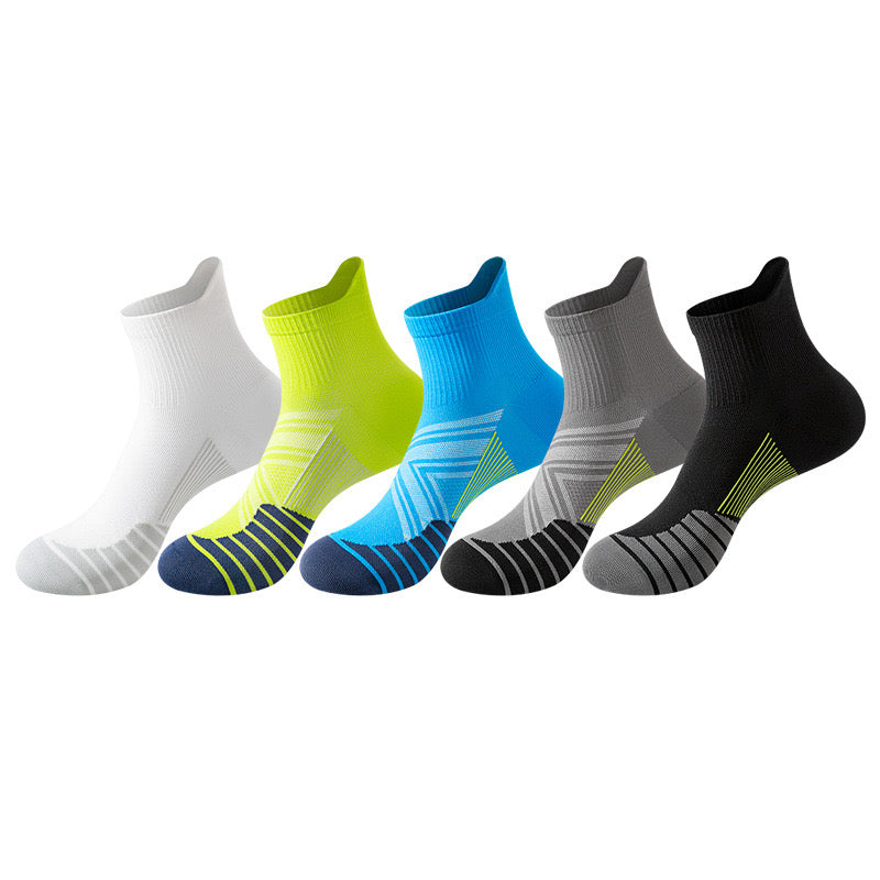 Men’s Quick-Dry Running Socks – Lightweight Breathable Mid-Calf Sports Socks for Marathon & Summer Training