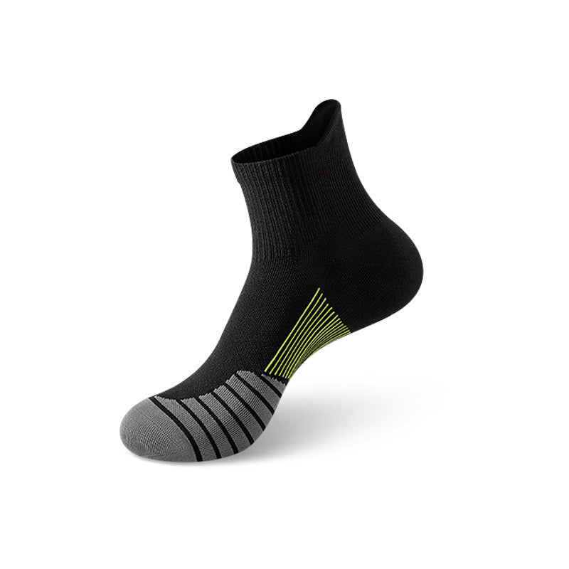 Men’s Quick-Dry Running Socks – Lightweight Breathable Mid-Calf Sports Socks for Marathon & Summer Training