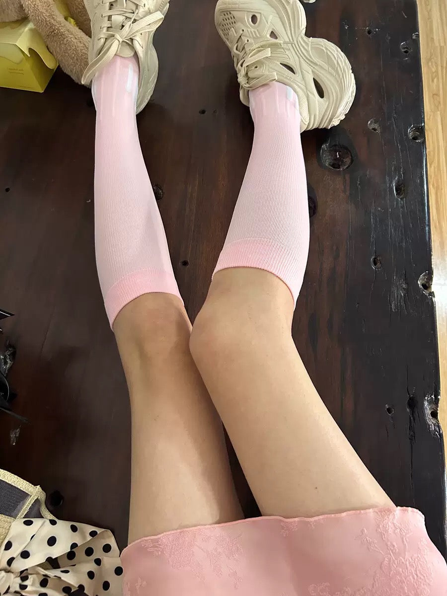 Women’s Compression Calf Socks – Spring & Autumn Sports Long Socks with Towel Sole, Sweat-Wicking & Anti-Odor