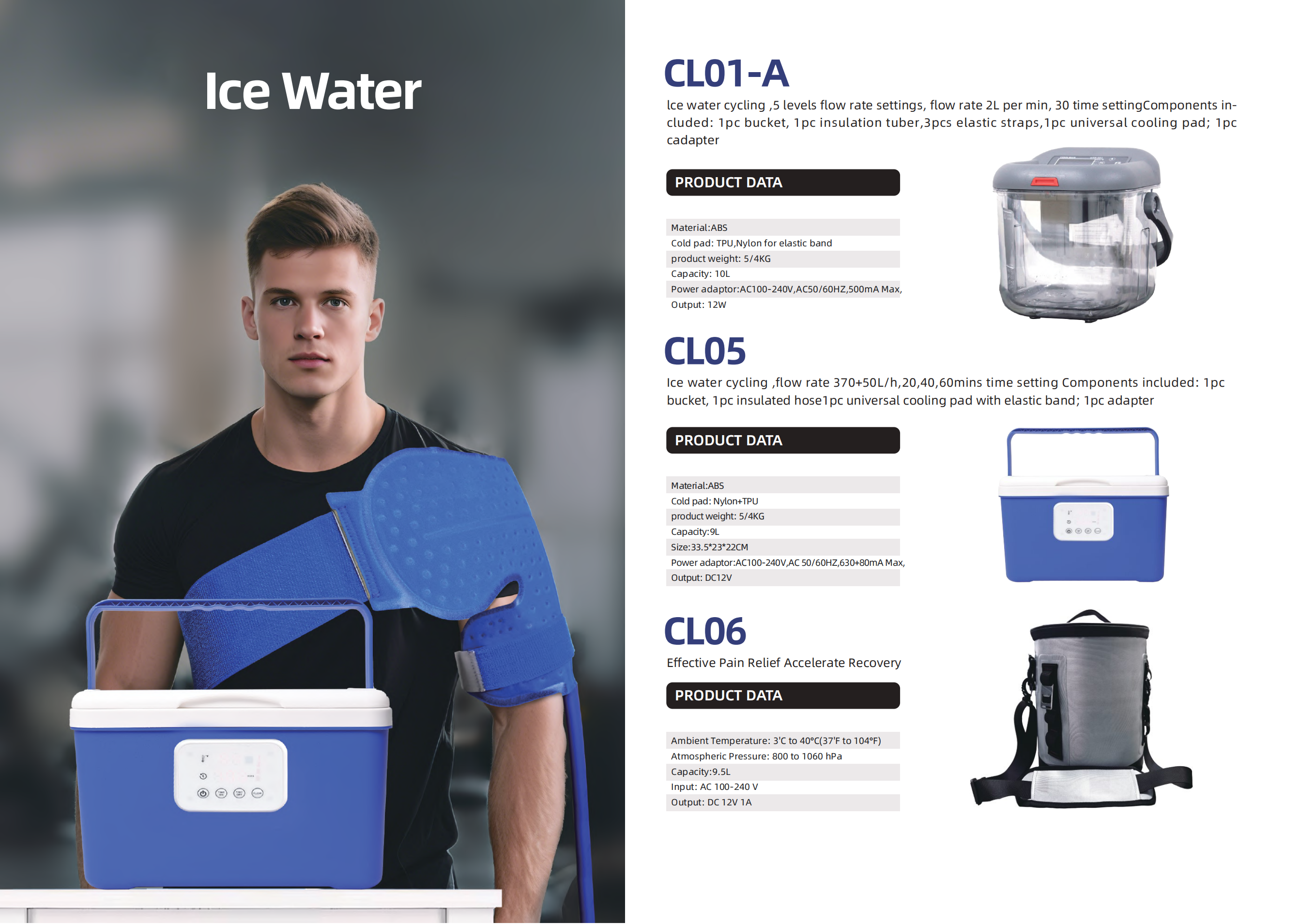 Multi-Area Cold Therapy System – Water Circulation Ice Machine for Joint & Muscle Recovery