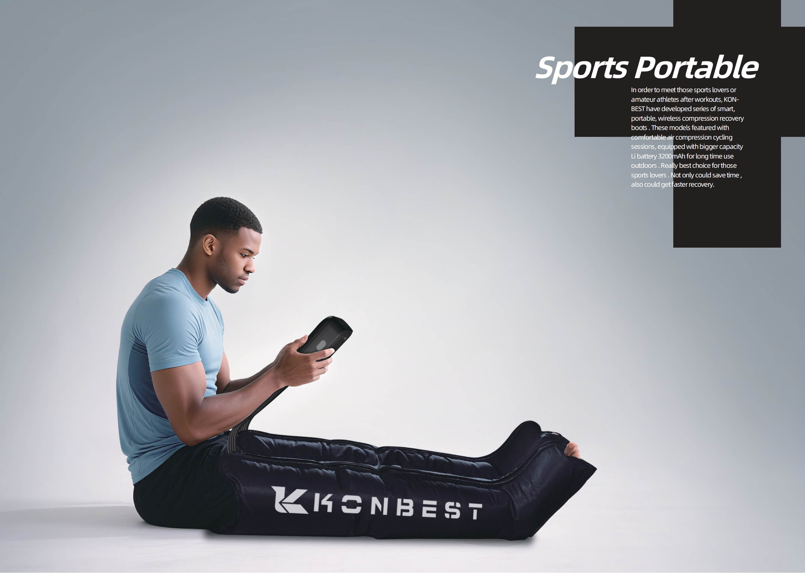 Wave Compression Massage Boots – Leg & Foot Recovery with 6 Airbags & Adjustable Modes