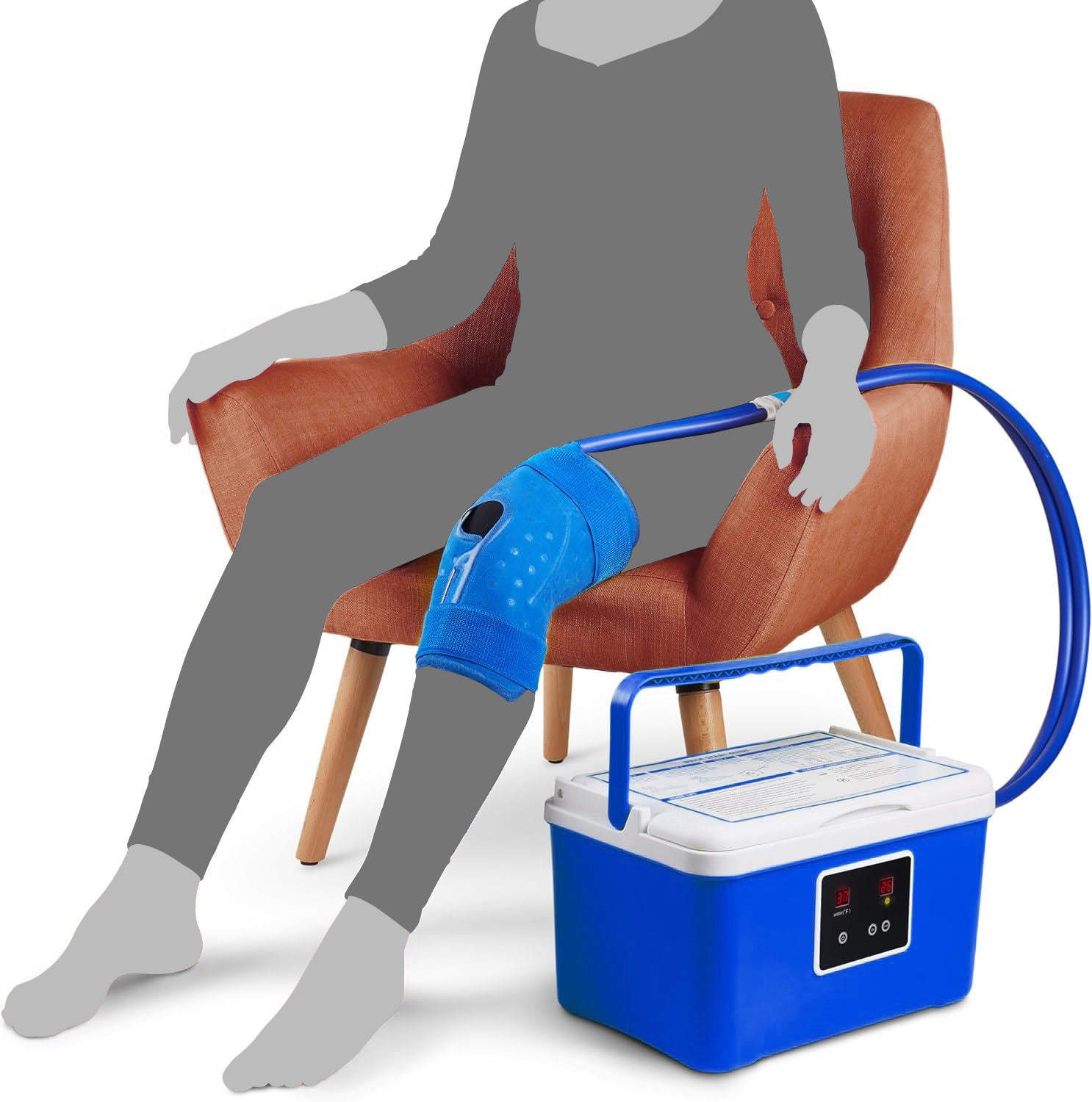 Multi-Area Cold Therapy System – Water Circulation Ice Machine for Joint & Muscle Recovery