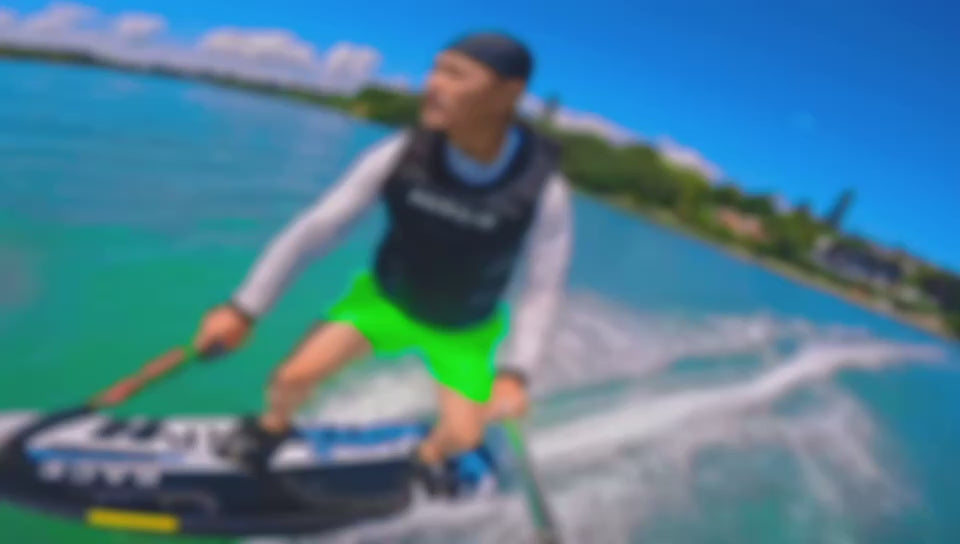 Load video: Petrol power surfboard 105CC jetsurf