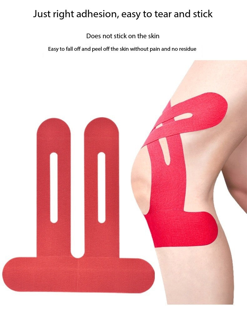 Pre-Cut Kinesiology Tape for Knee Support – Elastic Sports Muscle Tape for Pain Relief & Injury Recovery