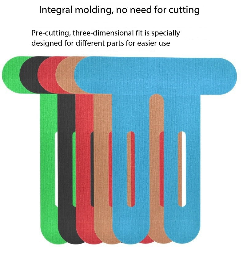 Pre-Cut Kinesiology Tape for Knee Support – Elastic Sports Muscle Tape for Pain Relief & Injury Recovery