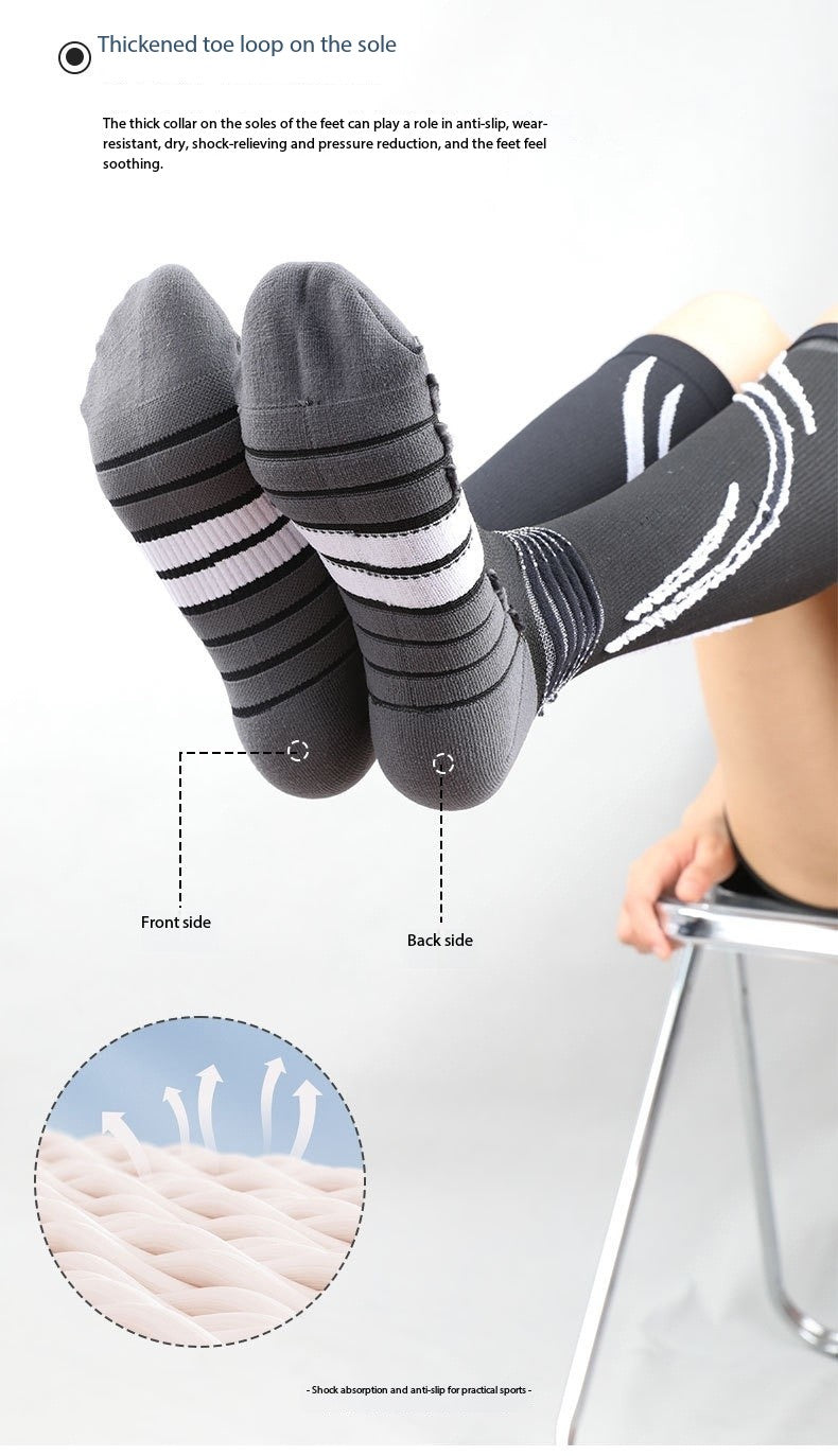 Professional Calf Compression Socks – Graduated Level 2 Support for Running, Jump Rope, and Sports Training