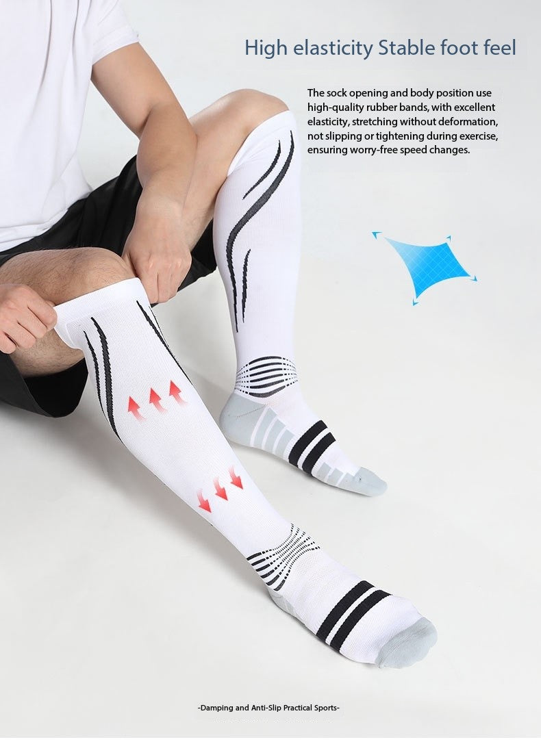Professional Calf Compression Socks – Graduated Level 2 Support for Running, Jump Rope, and Sports Training