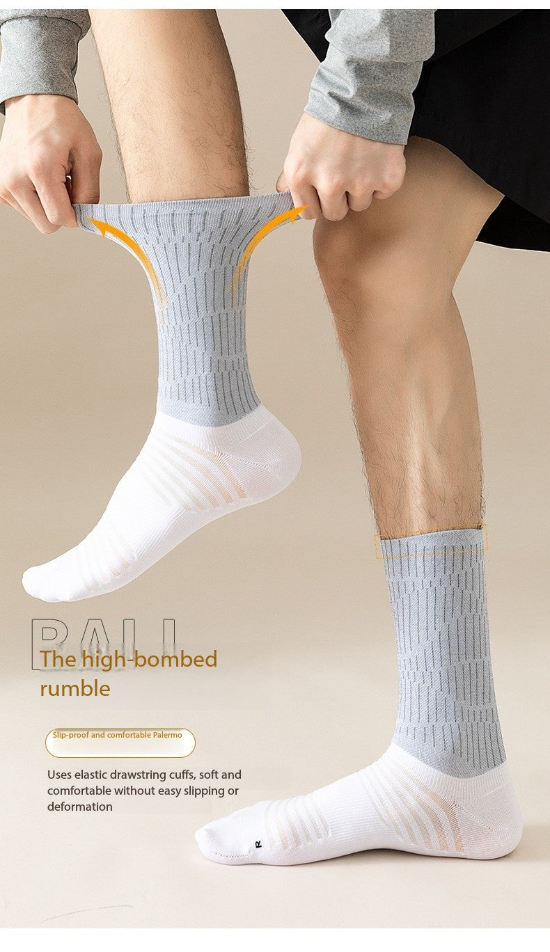 Professional Cycling Socks – Mid-Calf Reflective Sports Socks for Men & Women, Breathable & Quick-Dry