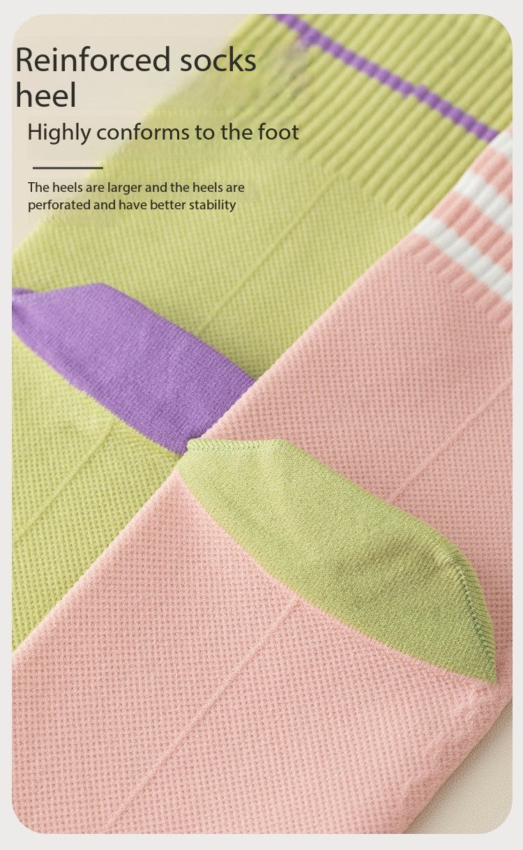 Women’s Yoga Toe Socks – Spring & Summer Mid-Calf Five-Toe Non-Slip Socks for Fitness, Jump Rope & Training