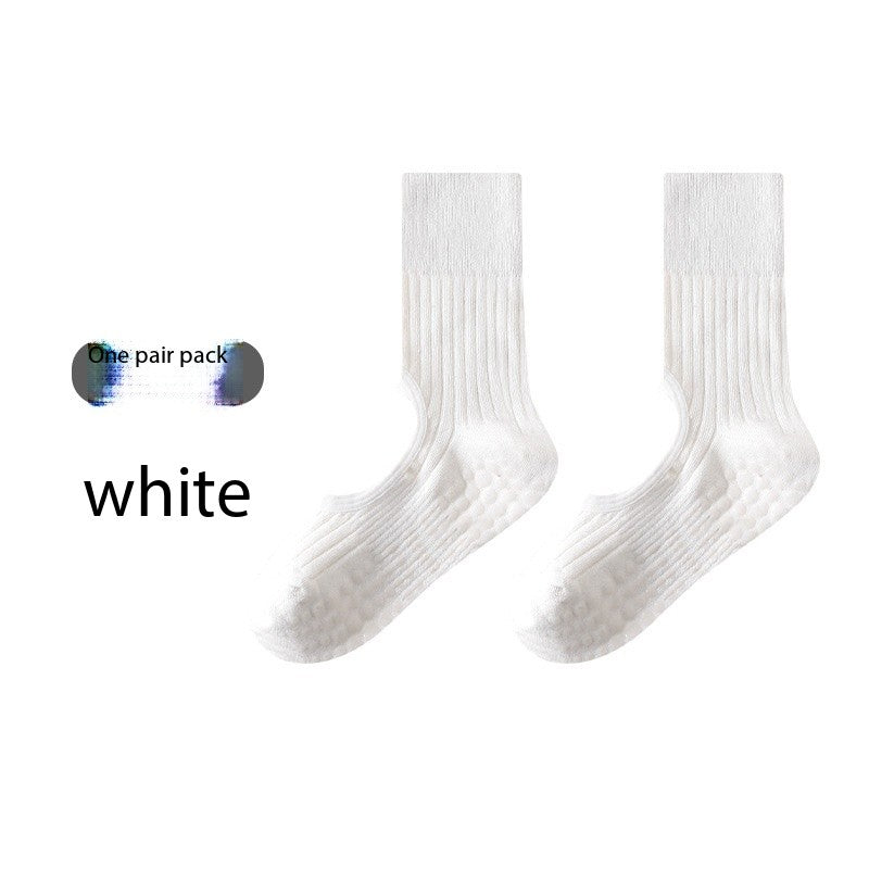 Women’s Open-Top Yoga Socks – Non-Slip Grip Pilates Socks, Breathable & Anti-Odor Workout Socks for Spring & Autumn