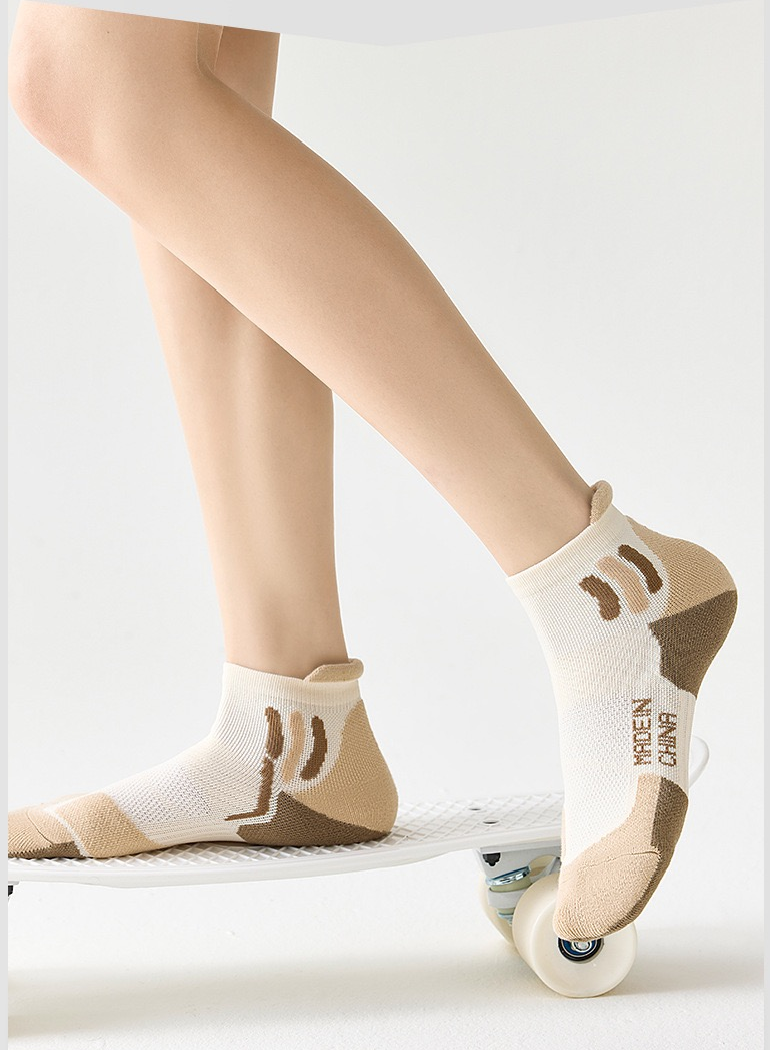 Women’s Running Socks – Summer Short Sports Socks with Terry Cushion, Sweat-Wicking & Odor Control for Running & Badminton