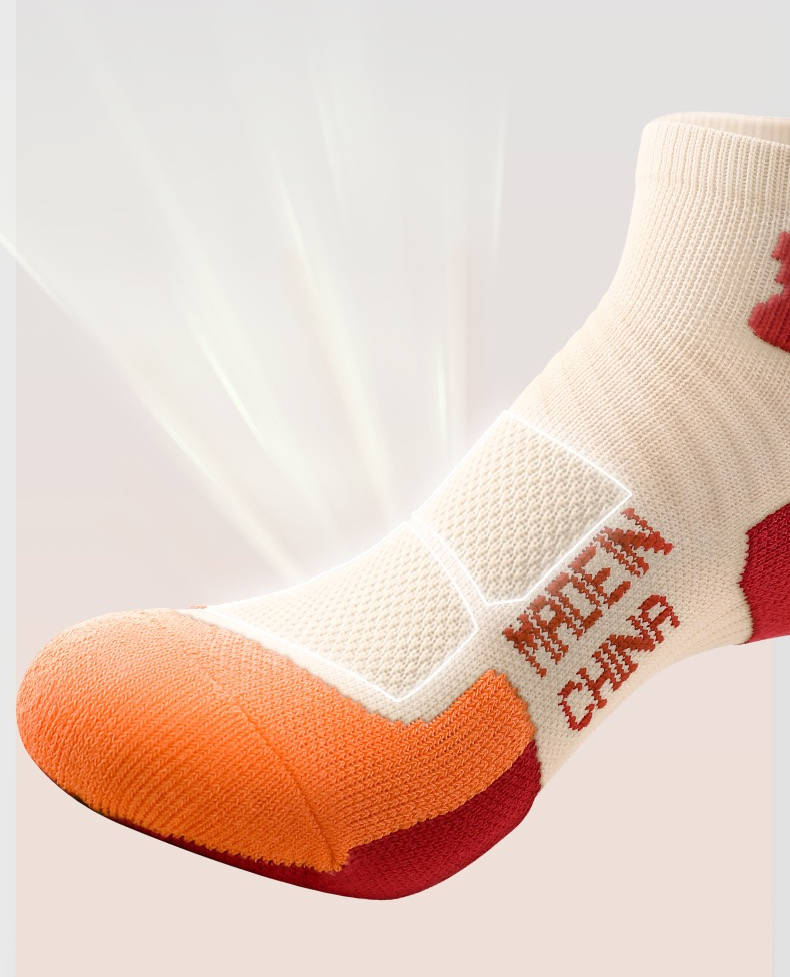 Women’s Running Socks – Summer Short Sports Socks with Terry Cushion, Sweat-Wicking & Odor Control for Running & Badminton