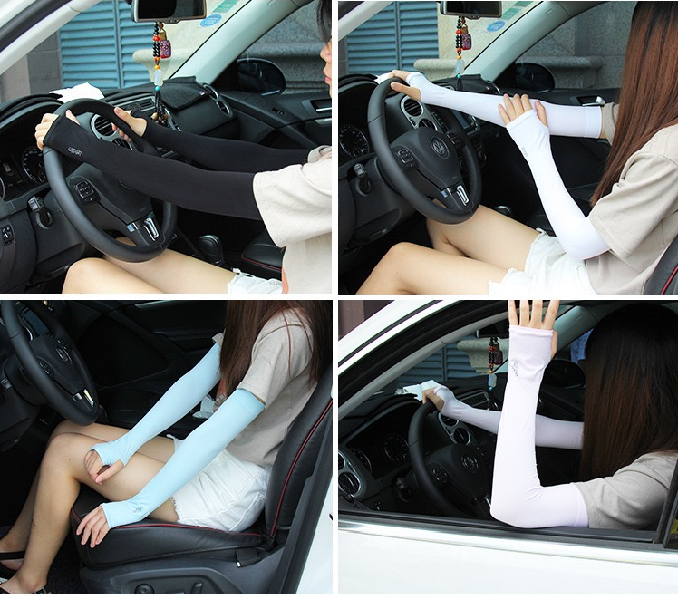 Summer Cooling Arm Sleeves – (1 Pair)Unisex Ice Silk UV Protection Arm Covers for Cycling, Running & Outdoor Sports