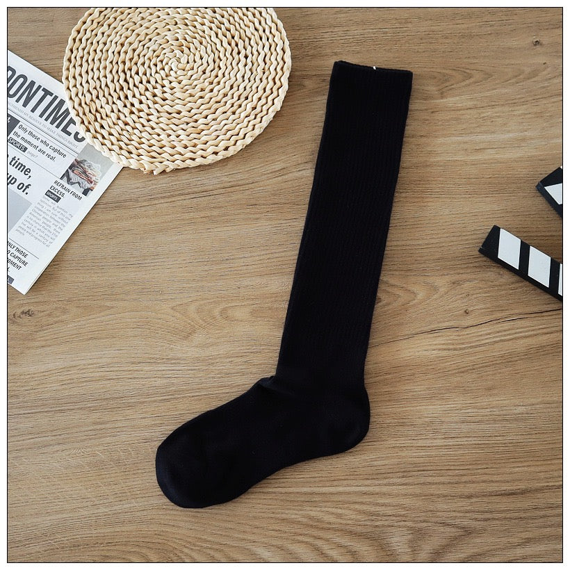 Student’s Long White Knee-High Socks – Lightweight  & Sports Style