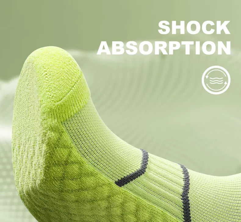 Women’s Low-Cut Sports Socks – Summer Breathable Towel Sole Non-Slip Running & Training Ankle Socks