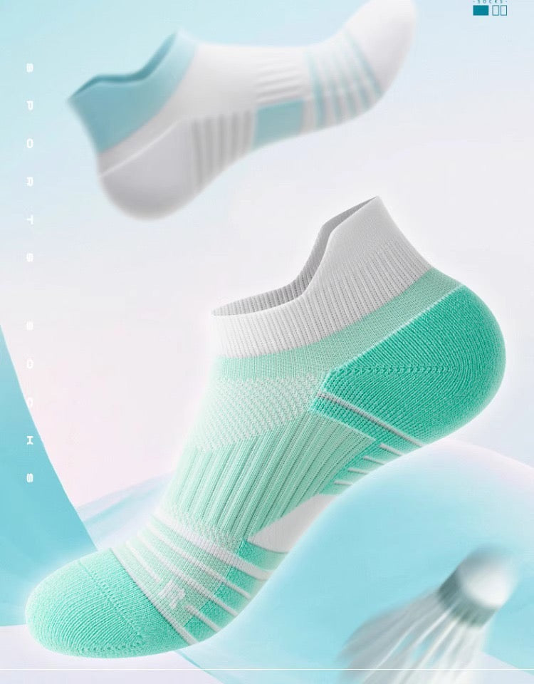 Women’s Summer Tennis Socks – Lightweight Breathable Non-Slip Short Sports Socks for Training & Matches