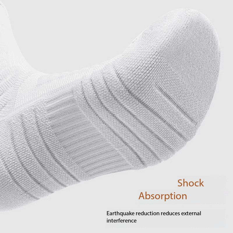 Men’s Basketball Socks – Cushioned Towel Sole, Breathable & Anti-Odor Sports Socks for Teen Athletes