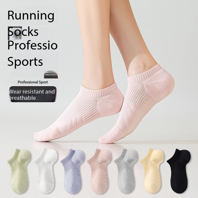 Women’s Summer Sports Socks – Lightweight Short Socks with Towel Sole, Breathable, Sweat-Wicking & Anti-Bacterial