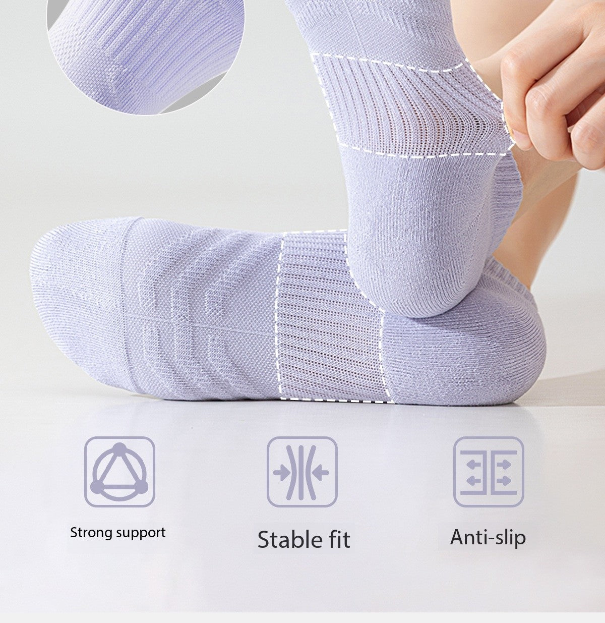 Women’s Summer Sports Socks – Lightweight Short Socks with Towel Sole, Breathable, Sweat-Wicking & Anti-Bacterial