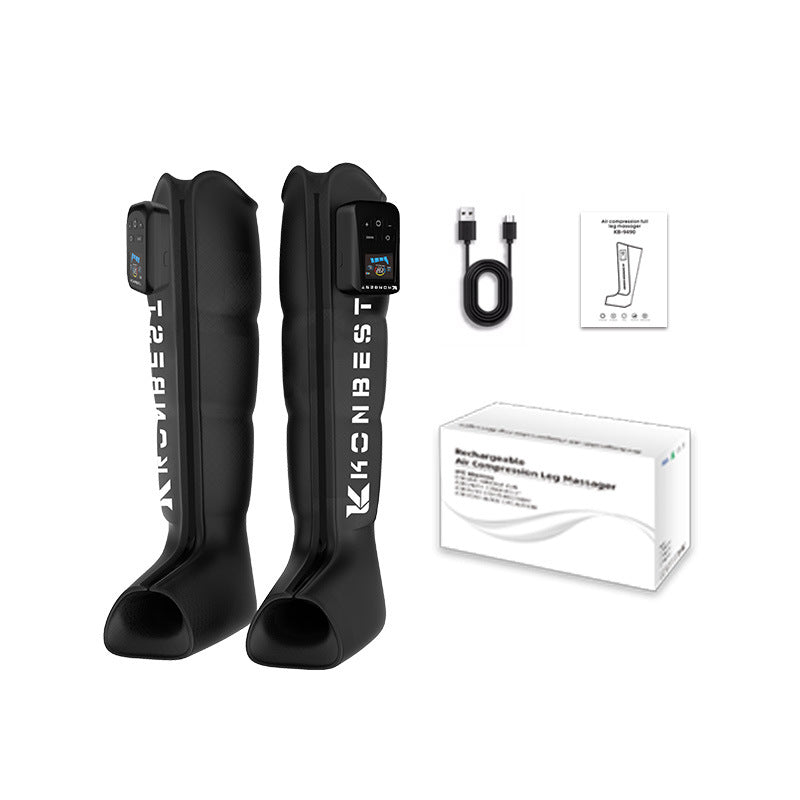 4-Chamber Air Compression Therapy System – Full Leg Massage Boots for Recovery & Circulation
