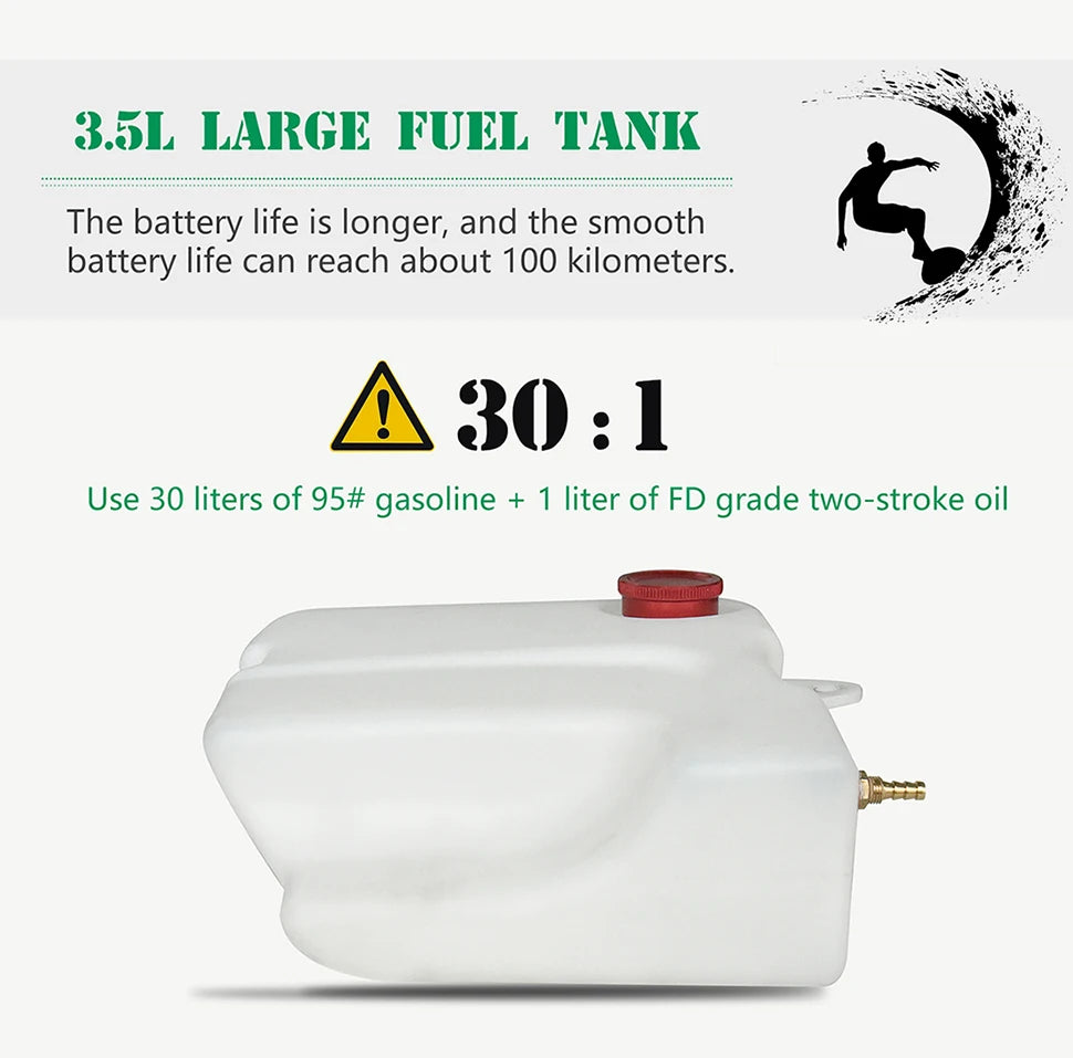 Petrol power surfboard 105CC jetsurf